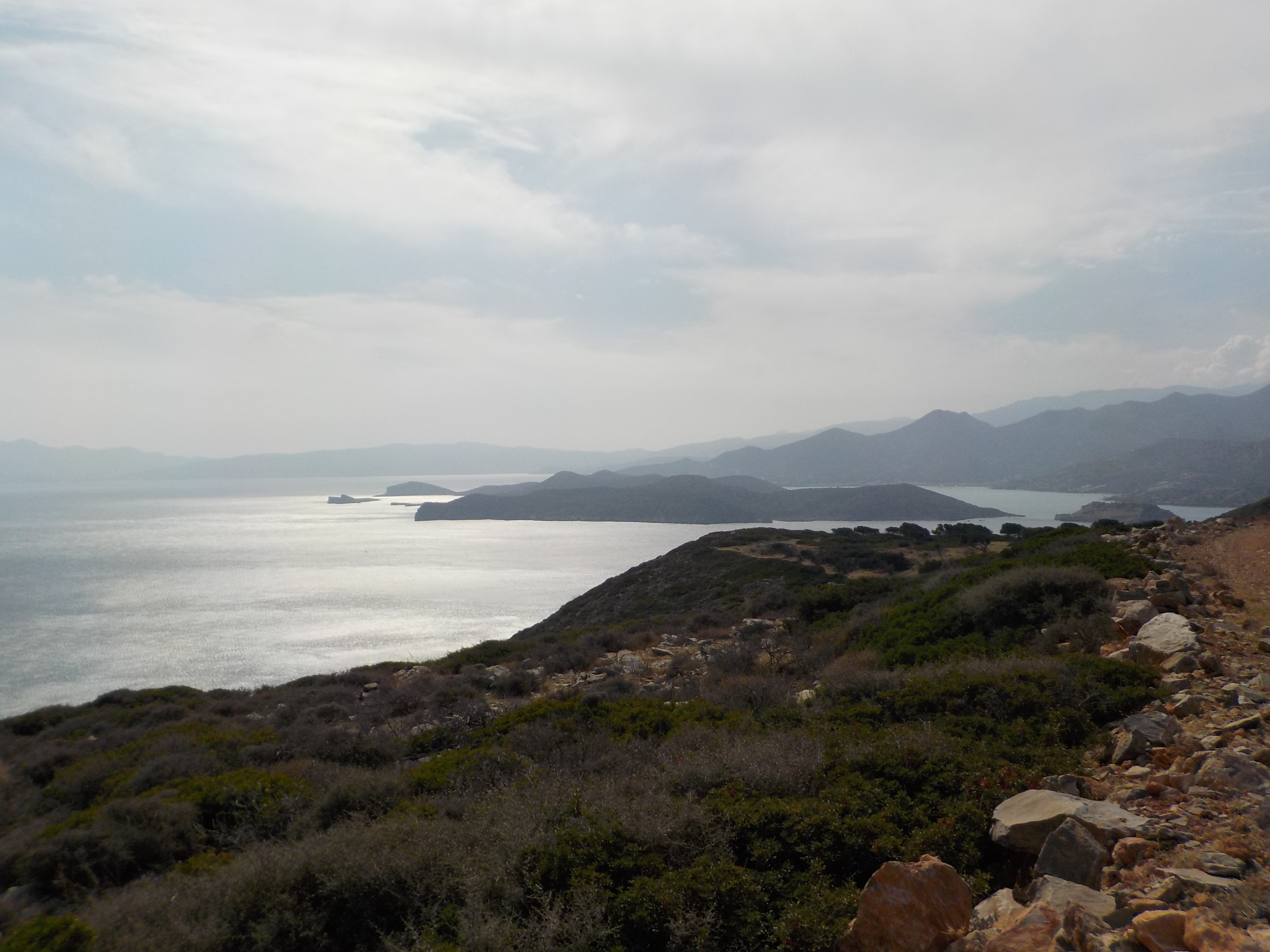 Spinalonga von der Höhe aus